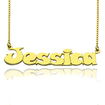Personalised Gold Name Necklace for Kids