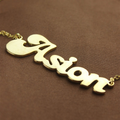 Custom 18K Gold-Plated BANANA Name Necklace