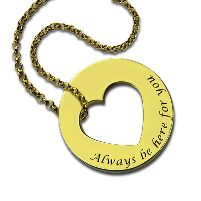Always Be Here For You Promise Necklace - By The Name Necklace;