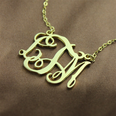 18ct Gold Plated Taylor Swift Monogram Cut Out Necklace