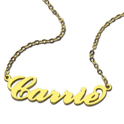 Custom Name Necklace 18k Gold Plated - Personalised Gift for Her