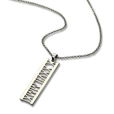 Sterling Silver Special Date Necklace