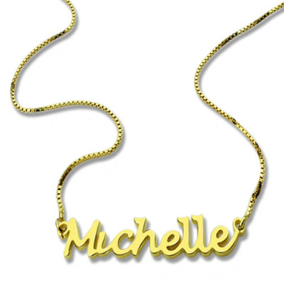 Personalised 18 Carat Gold Plated Name Necklace