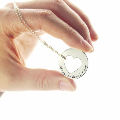 Personalised Sterling Silver Promise Necklace for Her