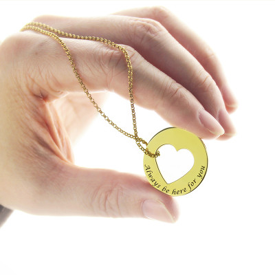 Always Be Here For You Promise Necklace - By The Name Necklace;