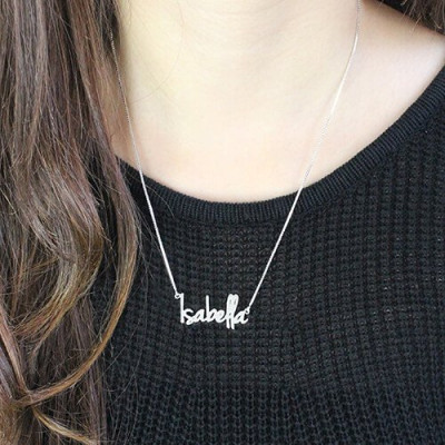 Stylish Silver Name Necklace for Women - Perfect Gift