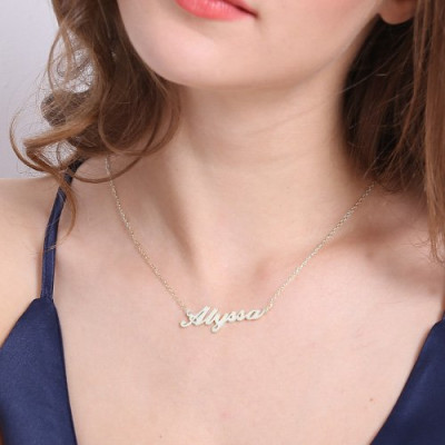 Engraved Carrie Name Pendant in Sterling Silver