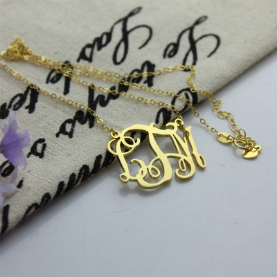 18ct Gold Plated Taylor Swift Monogram Cut Out Necklace