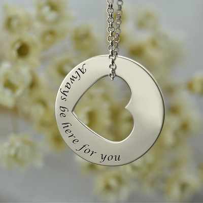 Personalised Sterling Silver Promise Necklace for Her