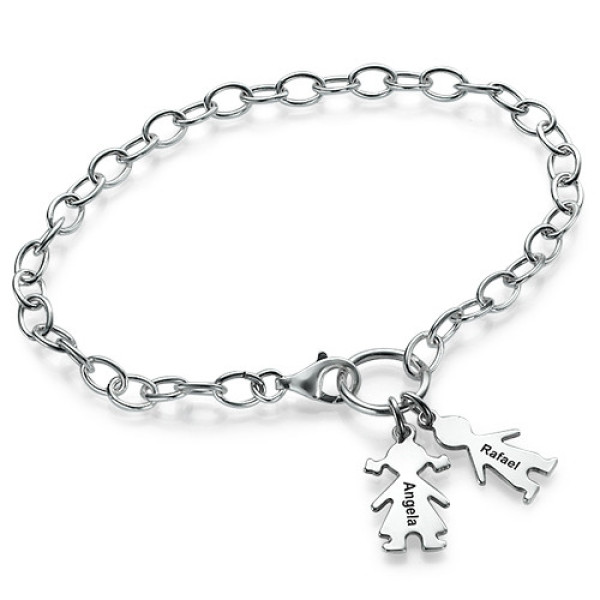 Sterling Silver Mum Charm Bracelet/Anklet