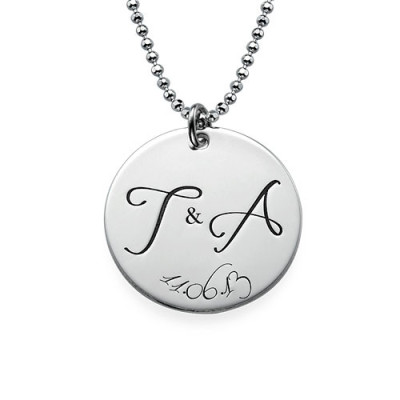 Personalised Initial Necklace with Special Date Engraving
