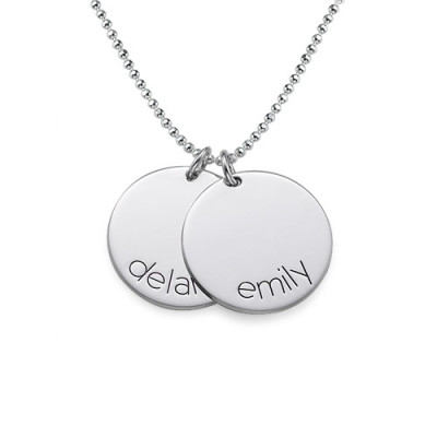 Engraved Kids Disc Necklace With My Engraved