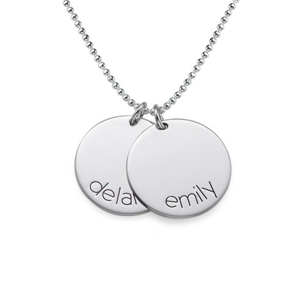 Personalised Children's Disc Necklace With Custom Engraving