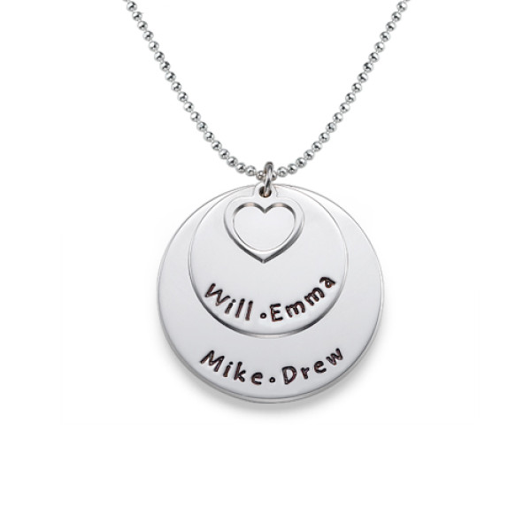 Sterling Silver Family Necklace
