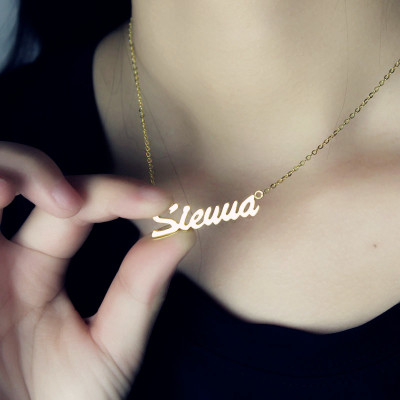 18ct Gold Plated Customised Name Necklace "Sienna