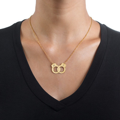 18ct Gold Plated Handcuff Necklace