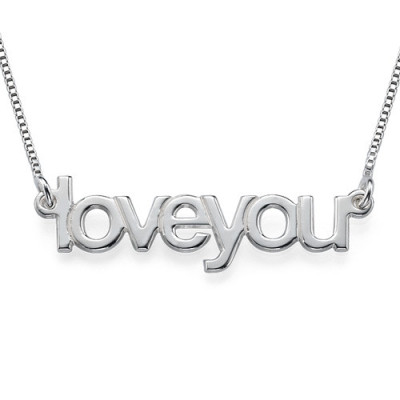 I Love You Necklace - By The Name Necklace;