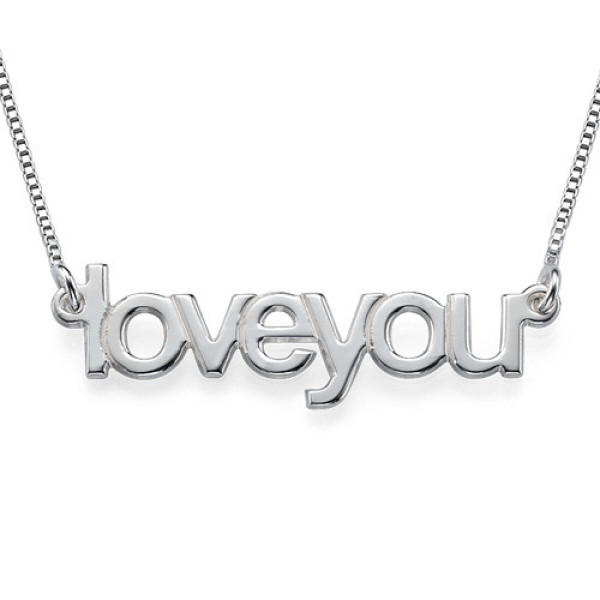 Beautiful "I Love You" Pendant Necklace