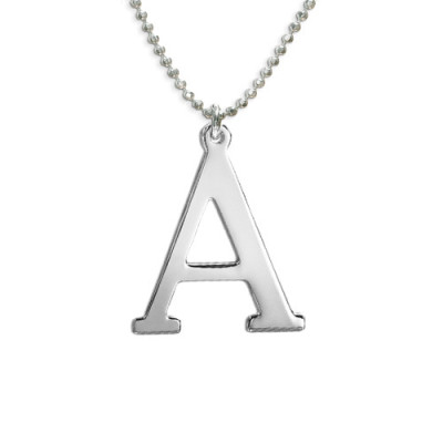 Initials Necklace in Silver - By The Name Necklace;
