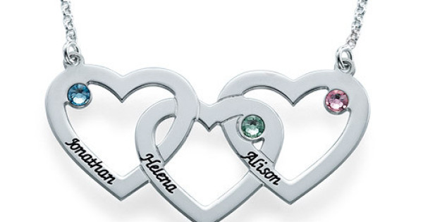 10k Gold Amethyst & Diamond Intertwined Heart Necklace - Zales SAI | eBay