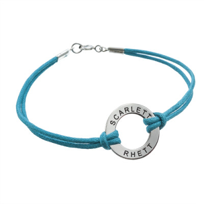 Engraved Leather Bracelet/Anklet with Customised Design