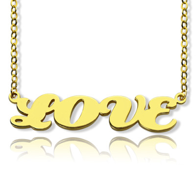 Gold Plated Capital Name Necklace Personalised - By The Name Necklace;