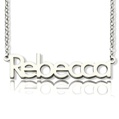 Personalised Sterling Silver Name Necklace