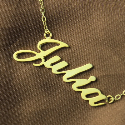 Personalised Custom Name Pendant 18k Gold Plated - Free Shipping