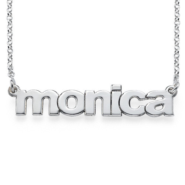Personalised Lowercase Nameplate Necklace