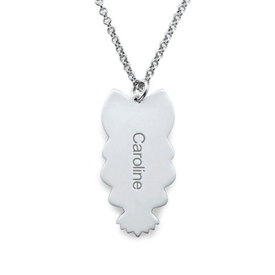 Custom Engraved Owl Necklace - Personalize with Your Own Message - Perfect Gift