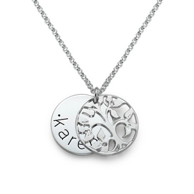 Personalised Family Necklace in Silver - By The Name Necklace;