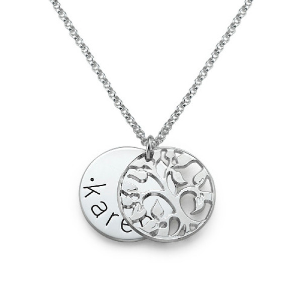Customised Silver Family Name Necklace