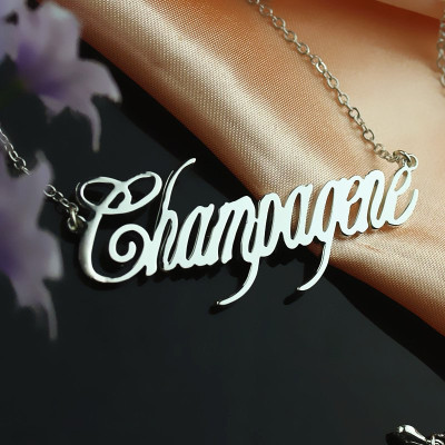 Personalised Silver Nameplate Necklace