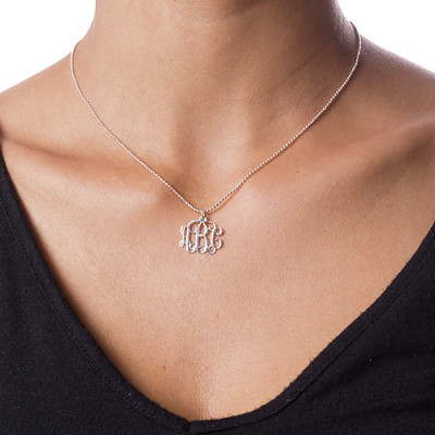 Personalised Silver Mini Monogram Necklace