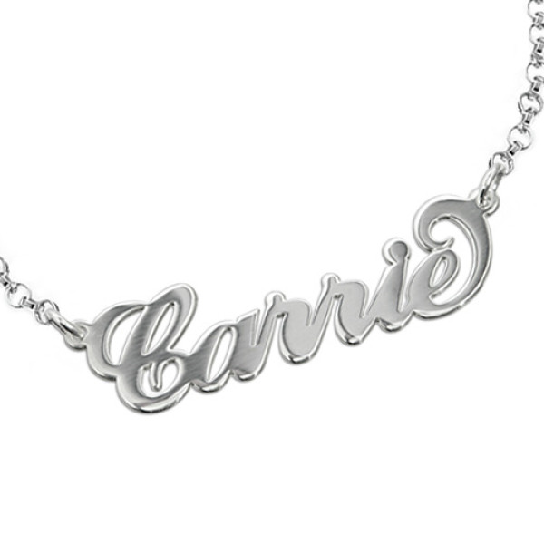 Sterling Silver Personalised "Carrie" Name Bracelet / Anklet