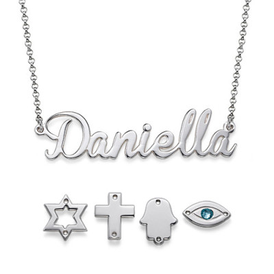 Personalised Sterling Silver Nameplate Pendant Necklace