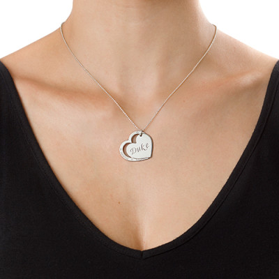 Sterling Silver Family Heart Necklace - Perfect Gift for Mom, Wife, or Partner