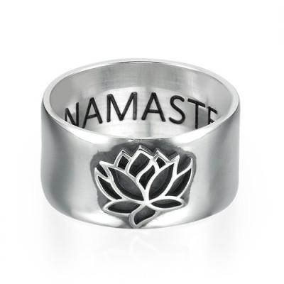 Sterling Silver Lotus Flower Ring Jewellery for Women