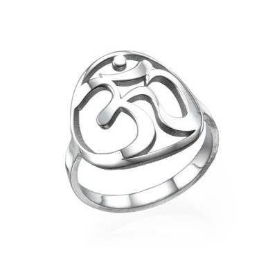 Om Ring Sterling Silver - Handcrafted 925 Jewellery