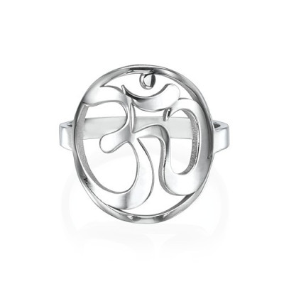 Om Ring Sterling Silver - Handcrafted 925 Jewellery