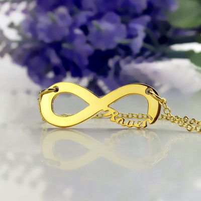 18ct Gold Infinity Name Necklace