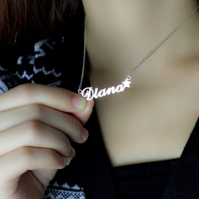 Customised Sterling Silver Name Necklace - Handcrafted Letter Jewellery