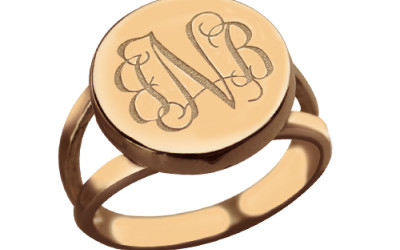 Rose Gold Monogram Signet Ring: The Craft of Personal Stories