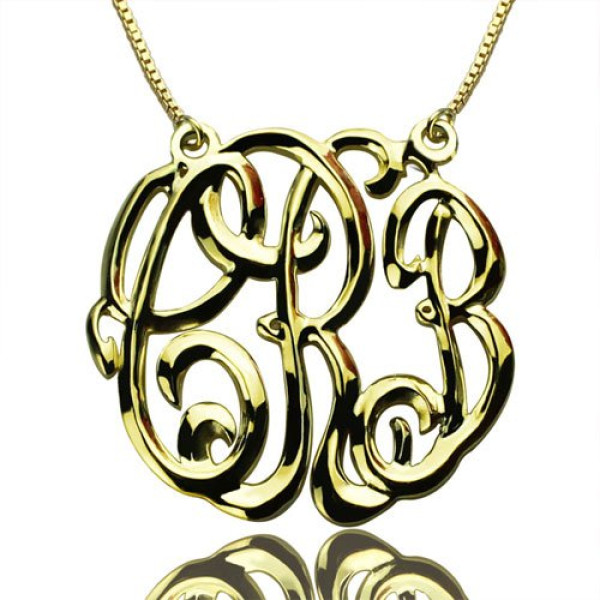 Luxury Gold-Plated Monogram Necklace - Perfect Personalised Gift