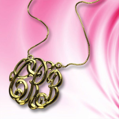 Luxury Gold-Plated Monogram Necklace - Perfect Personalised Gift