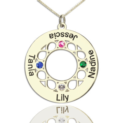 Infinity Family Names Necklace For Mom - By The Name Necklace;