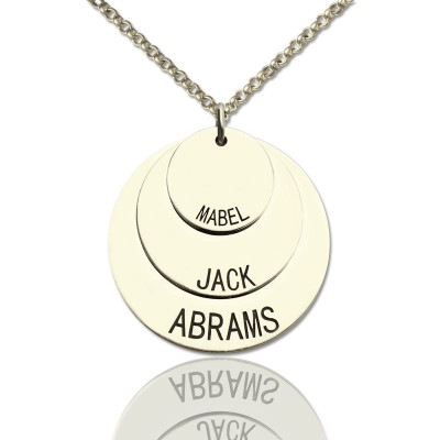 Beautiful Three Disc Necklace Jewellery for Moms