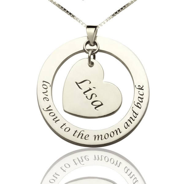 Personalised Sterling Silver Promise Necklace with Name or Phrase