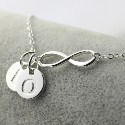 Personalised Infinity Initials Necklace - Perfect for Sisters and Friends