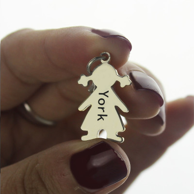Personalised Silver Name Necklace for Baby Girl